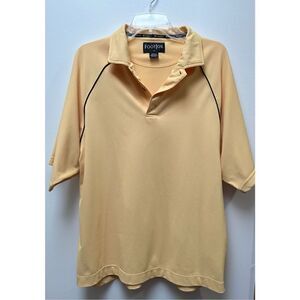FootJoy men’s short sleeve yellow golf polo size Medium  #23-0630